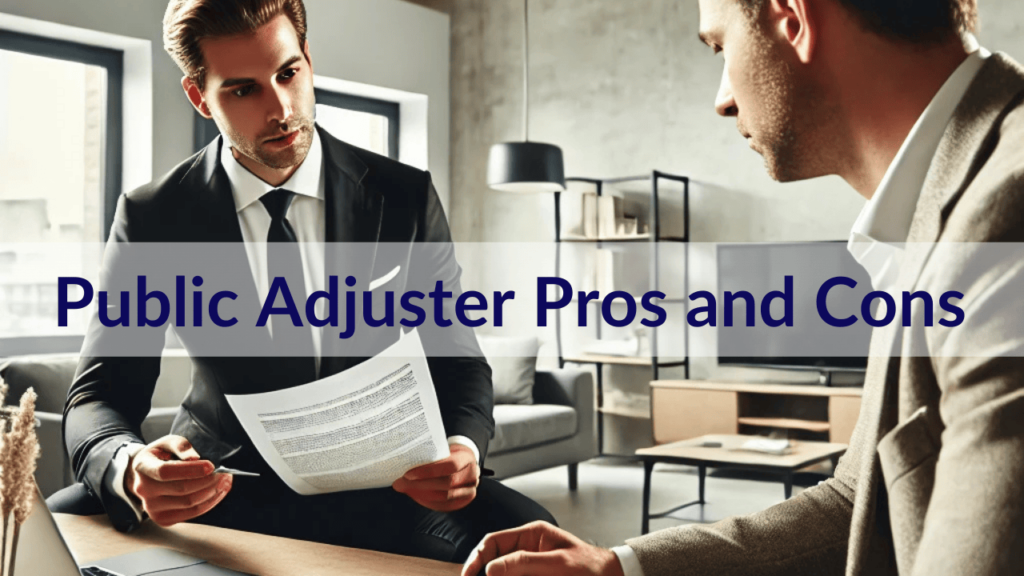 Public Adjuster Pros and Cons