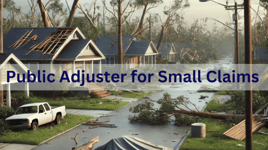 Public Adjuster for Small Claims in florida