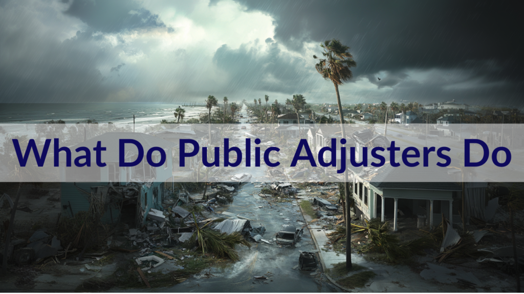 What Do Public Adjusters Do