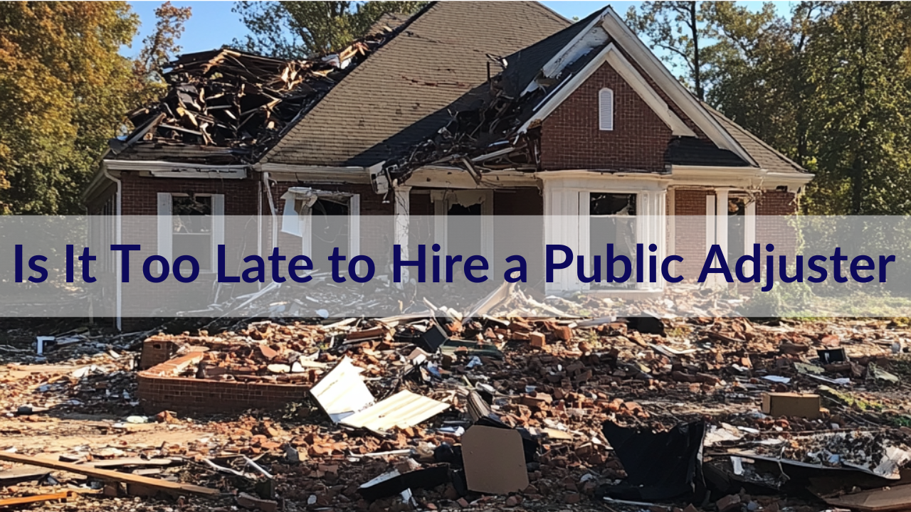 When Is It Too Late to Hire a Public Adjuster