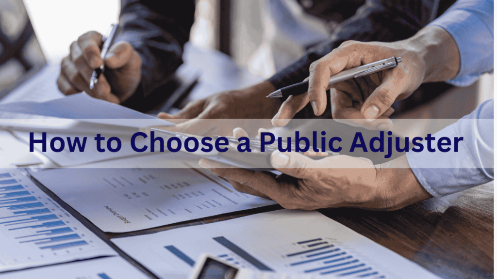 How to Choose a Public Adjuster